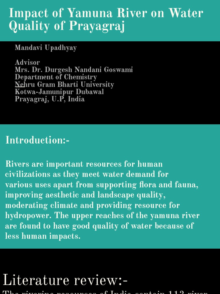 Impact of Yamuna River on Water Quality | PDF | Magnesium | Water