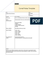 Cornell Notes Template 4 - TemplateLab