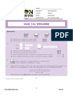 Math Year 2 Volume Week 1 August