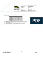 Math Y4 Data and Graph Week 1 August