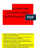 Aspek Pasar Studi Kelayakan Bisnis