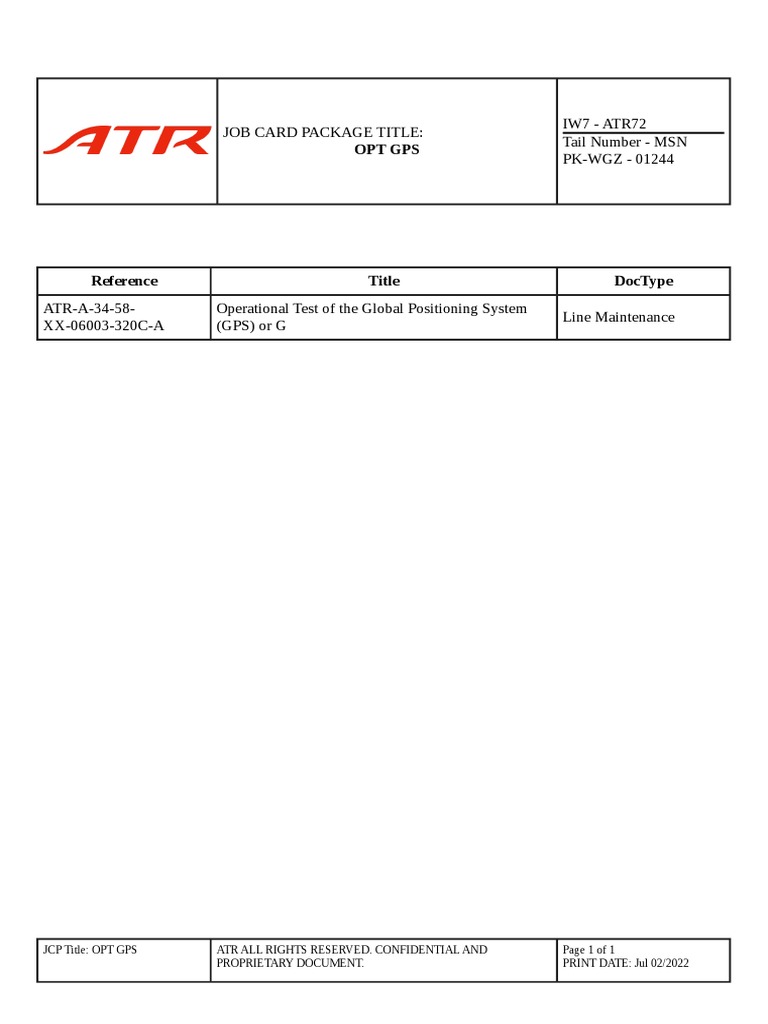 Opt GPS PDF Aviation Aircraft