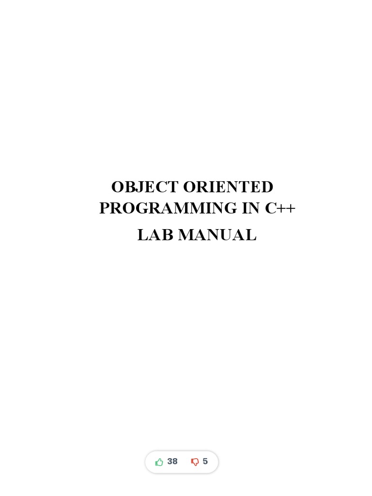 C++ Lab Manual PDF Area Software Development