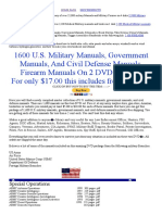 1600 U.S. Military Manuals, Government Manuals