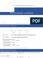 10.1 - Diferenciación Numérica - Presentación v.20