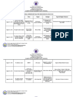 Camuyogan Es - Instructional Supervisory Plan For The Month of August 2022