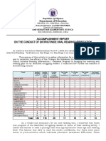 Narrative Reports On ORV