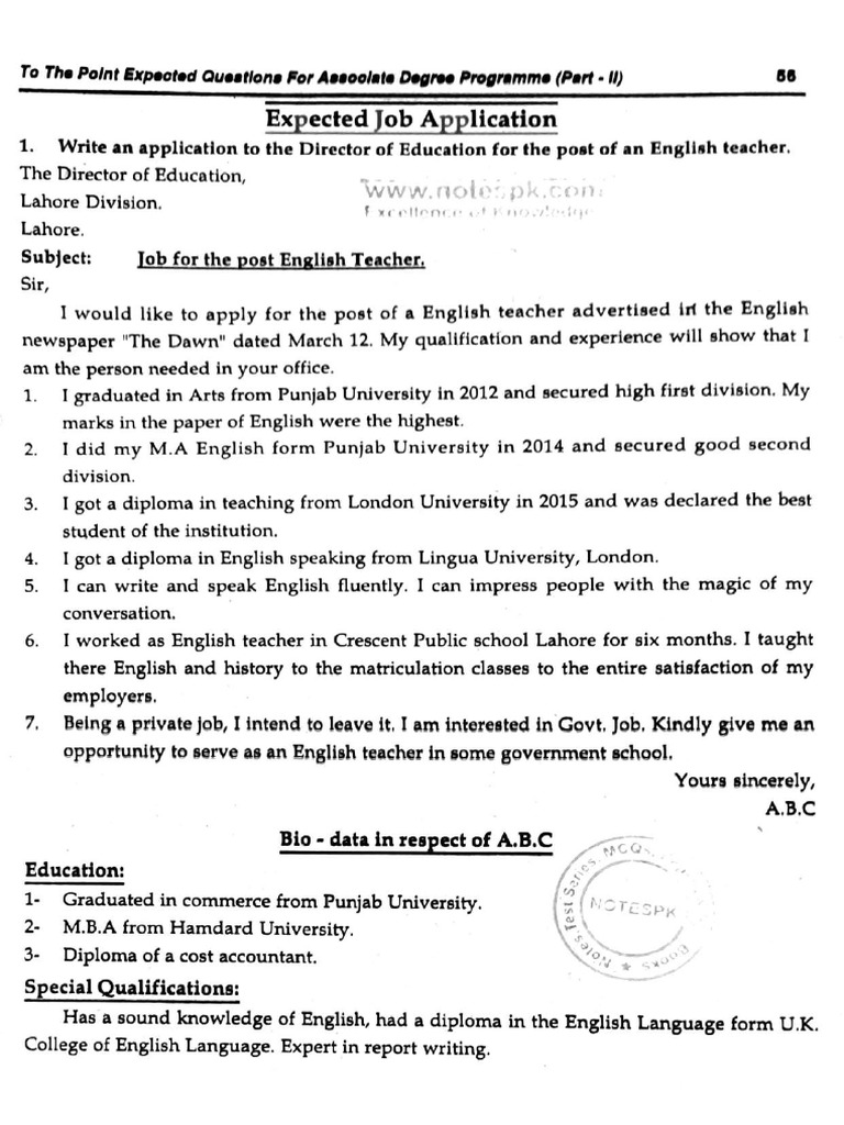ba-english-ii-excepted-job-application-notespk-pdf-hospital