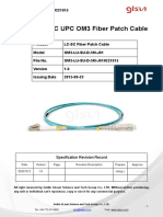 LC UPC To SC UPC OM3 Fiber Patch Cable
