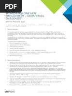 Workspace ONE UEM Deployment - MDM Email Datasheet