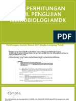 Cara Perhitungan Hasil Pengujian Mikrobiologi AMDK