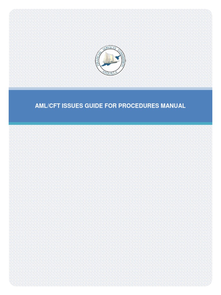 AML-CFT Issues Guide For Procedures Manuals | PDF