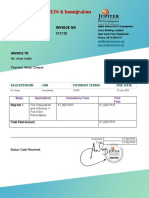 Invoice For MR. Abrar