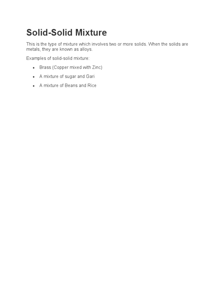 SolidSolid Mixture PDF