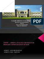 SPRING ANALOGY METHOD FOR PRIMARY CONSOLIDATION OF SOIL, Bidyut Barman, 11801321134