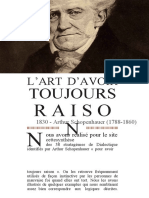 Word L Art D Avoir Toujours Raison D Apres Schopenhauer