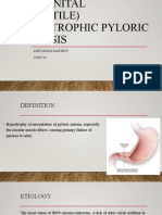 Surgery Sem - Cong Hypertrophic Pyloric Stenosis