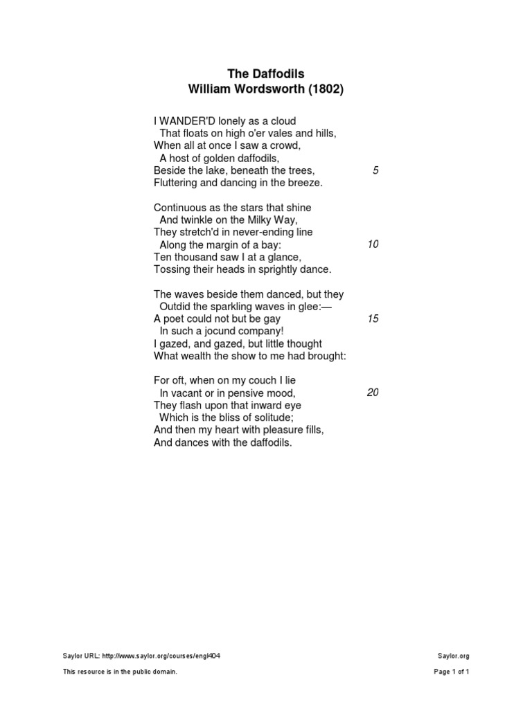 Daffodils Saanayy PDF
