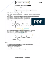 Cochage de Biochimie III