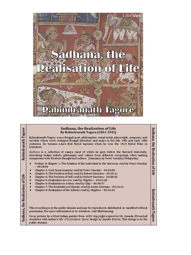 Sadhana Realisation Life 1104 | PDF | Rabindranath Tagore