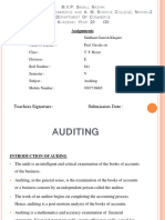 Auditing Siddhant