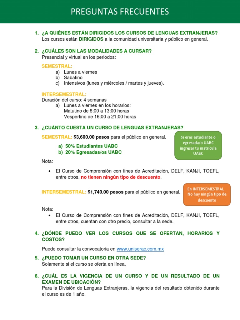 Preguntas Frecuentes | PDF