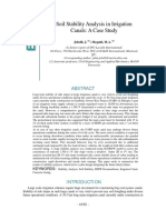 Canal Embankment Stability Analysis