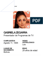 Gabriela Zegarra - Edad, Familia, Biografía - Famous Birthdays