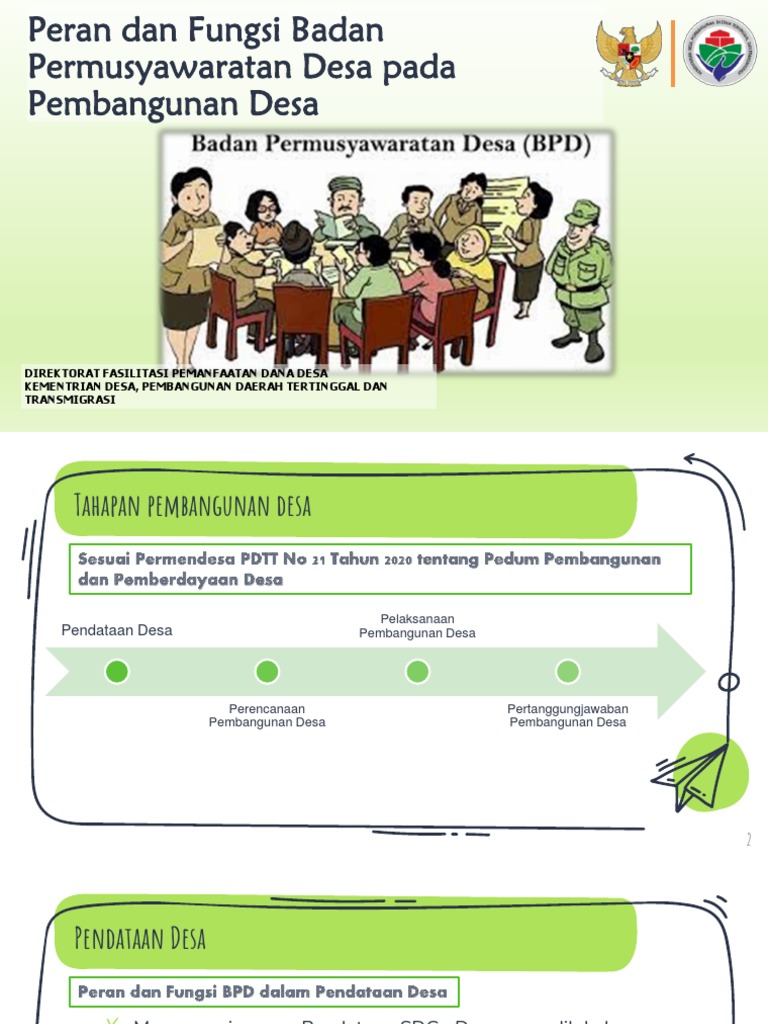 Tugas Dan Fungsi Bpd Menurut Permendesa 21 Tahun 2020 Pdf