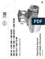 Hamm HD70 HD070 HD75 HD075 HD75-4 Asphalt Roller Tractor Operating Manual PDF