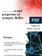 Functions and Properties of Synapse, Reflex