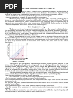 Lorenz Curve and Gini Concentration Ratio