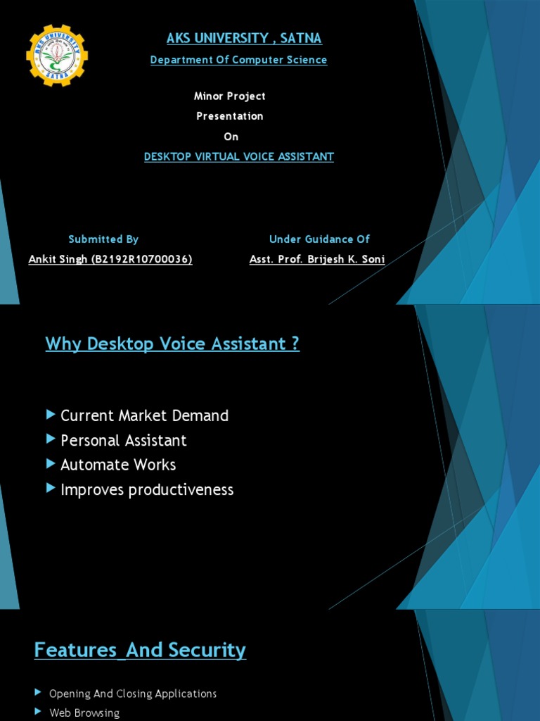 Desktop Virtual Voice Assistant Project | PDF | Python (Programming ...