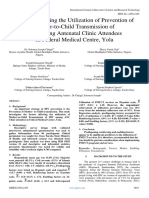 Factors Affecting The Utilization of Prevention of Mother-to-Child Transmission of Hiv Among Antenatal Clinic Attendees in Federal Medical Centre, Yola