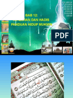 Pel. 12 Al-Quran Dan Hadis Panduan Hidup Mukmin