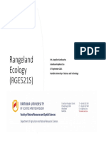 Rangeland Ecology