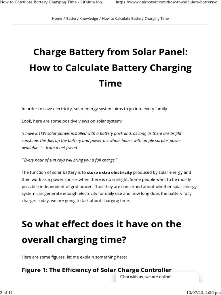 Battery Charging Calculation Download Free PDF Rechargeable Battery