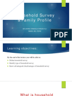 Household Survey &family Profile