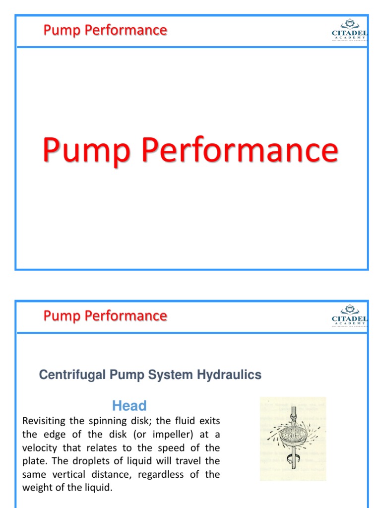 Centrifugal Pump Performance Insights | PDF | Pump | Liquids