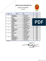 Pairing List - Pra Kualifikasi BK PON 2023-1