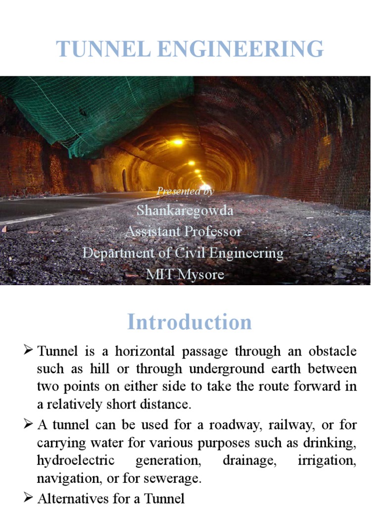 Tunnel Engineering PDF Tunnel Drainage
