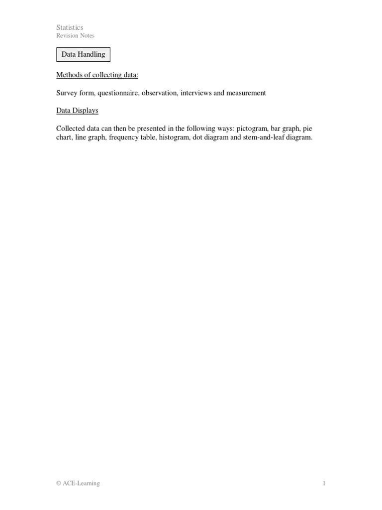 Statistics notes dl pdf visualization graphics methodology