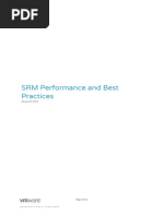 SRM Performance and Best Practices