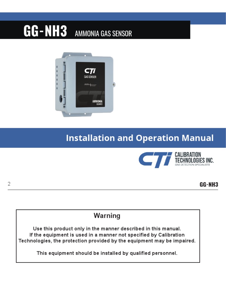 GG NH3 Manual PDF