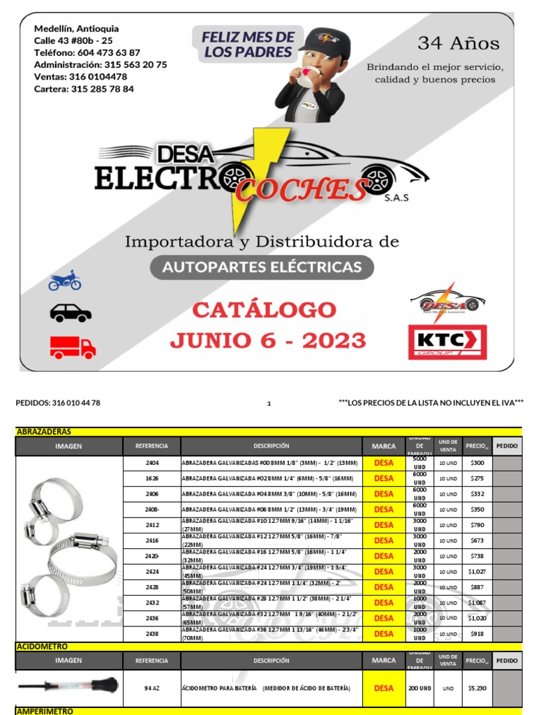 Lista de Precios,, Junio 2023 | PDF | Fabricantes de