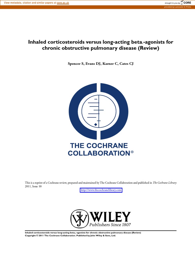 Inhaled Corticosteroids Versus LongActing Beta (2) Agonists For COPD