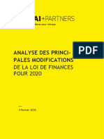 Chazai Partners Analyse Loi de Finances 2020