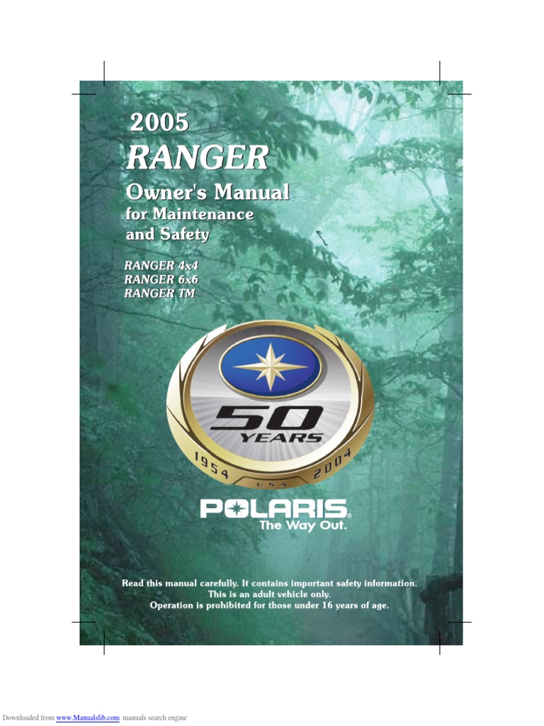 2012 POLARIS RANGER 500 SERVICE MANUAL visual data 6