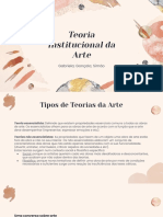 Teoria Institucional Da Arte