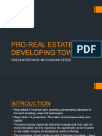 Pro-Real Estate in Developing Towns